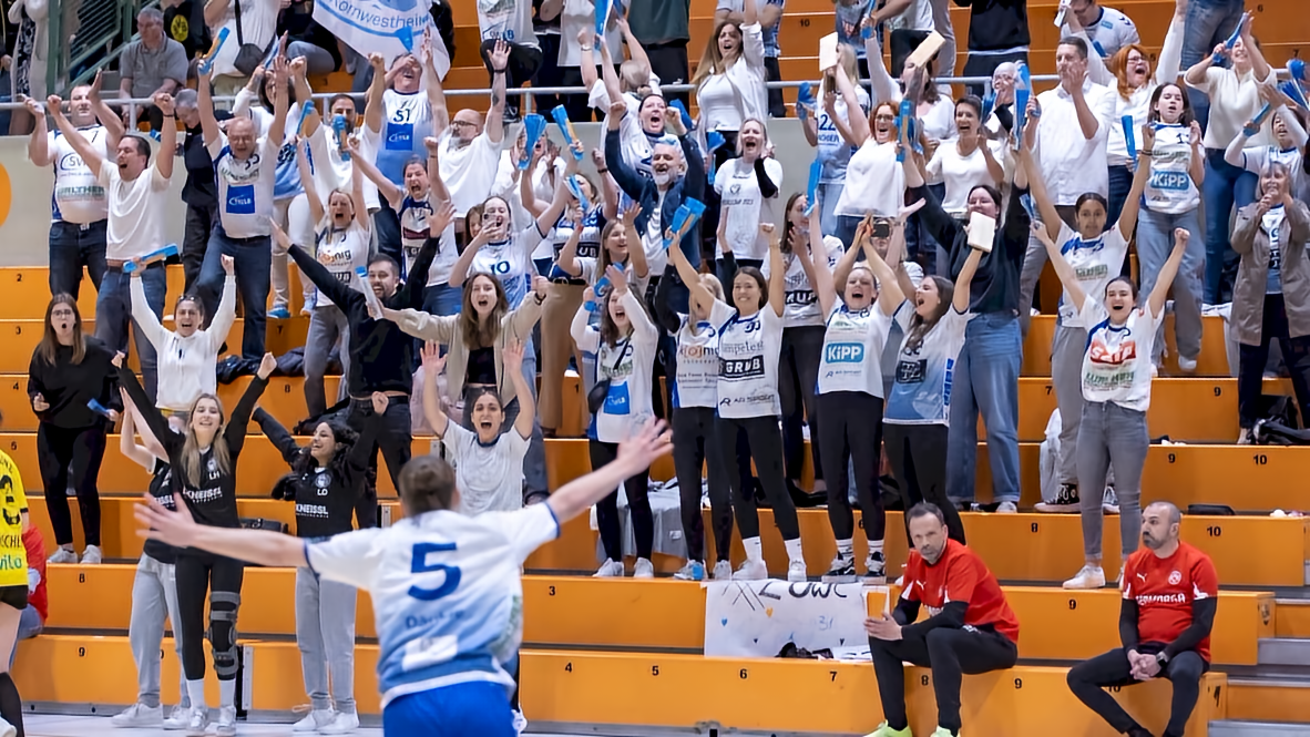 Jubilierende zuschauer